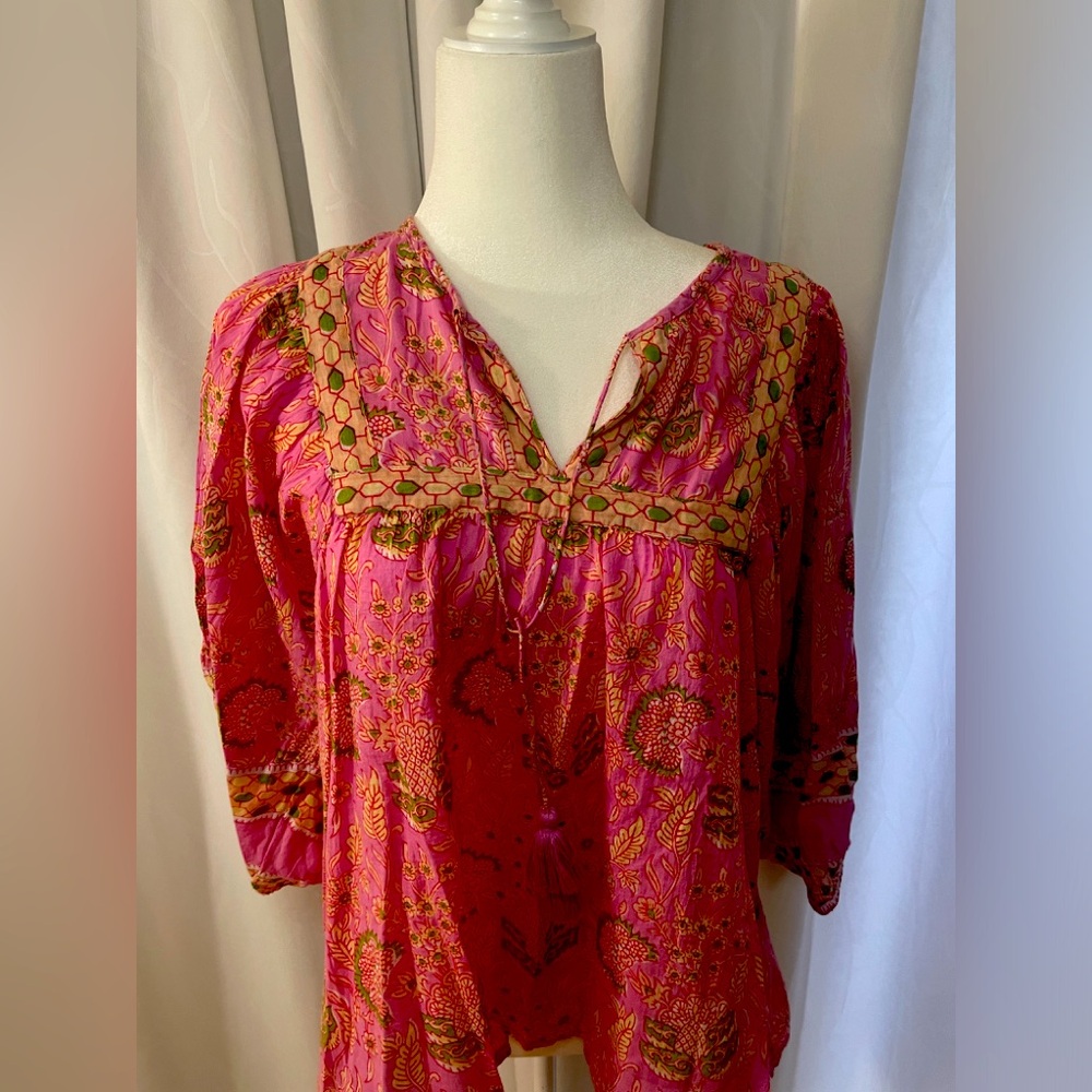 Vibrant pink blouse